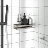 vidaXL Polica za prho 30x10x6 cm brušeno nerjaveče jeklo 340 Cene