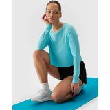 4f Women's Sports Quick-Drying Long Sleeve T-Shirt loose - Blue | Shoptok.si