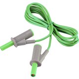 Voltcraft Visokofleksibilni varnostni merilni kabel [lamelni vtič 4 mm - lamelni vtič 4 mm] 1.5 m zelene barve MSB-501 10 A, (20422847) Cene
