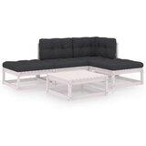 Maison Chic Seti vrtnega pohištva - Vrtna garnitura - Vrtni pohištvo set 5-delna z blazinami trdna borovina, (21820776) | Shoptok.si