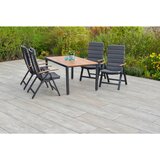 Gardenson VRTNA GARNITURA ASTROS aluminij barve grafita, naravne barve Cene