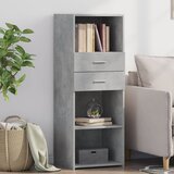  Visoka komoda boja betona 45 x 42,5 x 124 cm konstruirano drvo | shoptok.hr