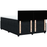 vidaXL Krevet s oprugama i madracem crni 140 x 190 cm baršunasti | shoptok.hr