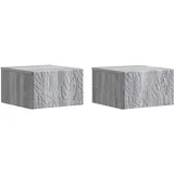 montirana na zid 2 pcs Siva Sonoma 34,5 x 33 x 20 cm