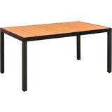  7-dijelni vrtni blagovaonski set crno-smeđi | shoptok.hr