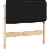 vidaXL Tapecirano vzglavje Rjava in črna 90 cm Masivno borovo les, (5000109447) | Shoptok.si