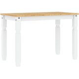  Blagovaonski stol Corona bijeli 112x60x75cm od masivne borovine | shoptok.hr