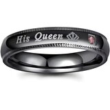  Prsten His Queen - Crna / 65mm KP32137 | Shoptok.si
