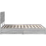  s od storage Siva Sonoma 160 x 200 cm Konstruirano drvo | shoptok.hr