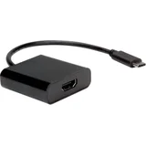 USB-C priključni kabel 0.10 m 12.99.3211 crna [1x muški konektor USB-C™ - 1x ženski konektor HDMI]