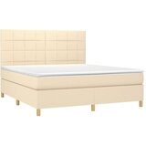  s oprugama i madracem krem 180x200 cm od tkanine | shoptok.hr