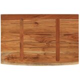  Zidna polica 60x40x2,5 cm pravokutna bagremovo drvo živi rub | shoptok.hr