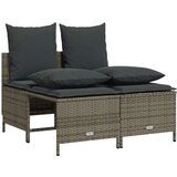  4-dijelni set vrtnih sofa od poliratana s jastucima sivi | shoptok.hr