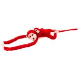 Plišana igračka majmun s bebom 70 cm - crvena | shoptok.hr
