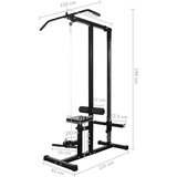 vidaXL sprava za vježbanje sa setom utega 60,5 kg | shoptok.hr