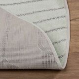  Tepisi za područja Kružni HUARTE Zelena Ø 120 CM Poliester - Zelena Ø 120 cm Uzorak vala | shoptok.hr