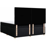  Krevet s oprugama i madracem crni 200x200 cm od tkanine | shoptok.hr