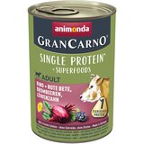 Animonda GranCarno Superfood konzerva za pse - Govedina, cvekla, kupina i maslačak 400g | Eponuda.com