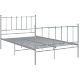  Za krevet sivi metalni 120 x 200 cm | shoptok.hr