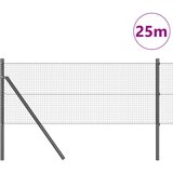 vidaXL Set stupova za ograde Set od 2 Siva Metal 25 x 0.5 m Izdržljivo Cijene