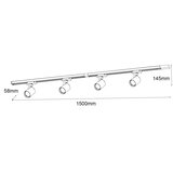  Brilagi - Spot svetlo u šinskom sistemu HUSKY 4xGU10/10W/230V crna/zlatna | Eponuda.com