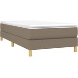  Krevet s oprugama i madracem smeđesivi 100 x 200 cm od tkanine | shoptok.hr