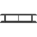  Zidne police 2 kom sjajne sive 90x18x20 cm konstruirano drvo | shoptok.hr