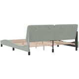  Okvir kreveta bez madraca svjetlosivi 180x200 cm baršunasti | shoptok.hr