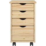  Mobilni ormar s kotačem Smeđa 34 x 39 x 56 cm Masivna borovina | Eponuda.com
