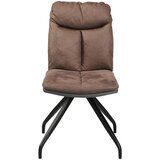Hom`in stol, kovina, tekstil rjava, siva | Shoptok.si