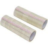 vidaXL Traka za pakiranje 12 kom prozirna 48 mm x 66 m | shoptok.hr