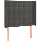 Maison Chic vzglavna omarica - nočna omarica - posteljna omarica z ušesi temno sivo 103x16x118/128 cm žamet, (21712743) Cene
