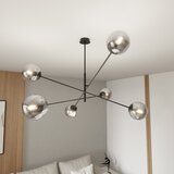  Luster na šipci LINEAR 6xE14/10W/230V crna/siva | Eponuda.com