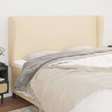  Uzglavlje s ušima krem 183x23x118/128 cm od tkanine Cijene