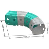 Doloni Toys tunel za igru 4 dijela - sivo/tirkizni | shoptok.hr