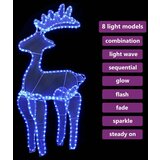  Božični jelen z mrežo 306 LED lučk 60x24x89 cm, (20769500) | Shoptok.si