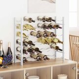  Stalak za vino za 36 boca bijeli metalni | shoptok.hr