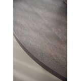 Rowico Temno rjava okrogla raztegljiva jedilna miza v hrastovem dekorju ø 135 cm Maddock – | Shoptok.si