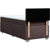  Krevet s oprugama i madracem tamnosmeđi 80x200 cm od tkanine | shoptok.hr