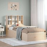 vidaXL Posteljni okvir brez vzmetnice 100x200 cm trdna borovina | Shoptok.si