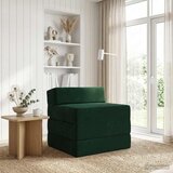 SOFA na razvlačenje Tamnozelena 200 x 70 x 15 cm Baršun Cijene