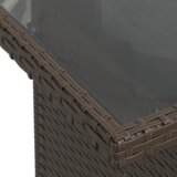  5-dijelni set vrtne sofe s jastucima smeđi poli ratan | shoptok.hr