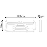  LED kombinovano svetlo sa dinamičkim pokazivačem pravca LED/10-30V IP67, levo | Eponuda.com