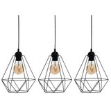  Viseće svetlo BASKET 3xE27/60W/230V crno | Eponuda.com