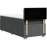 vidaXL Krevet s oprugama i madracem tamnosivi 90 x 190 cm od tkanine | shoptok.hr