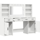  Set stola za oblačenje s LED 3 pcs Bijelo Konstruirano drvo | shoptok.hr