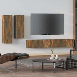 vidaXL 4-dijelni set TV ormarića boja dimljenog hrasta drveni | shoptok.hr