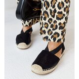 Gemre Black espadrilles with an open heel Tharna | Shoptok.si