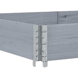 Okvir za palete sivi 150 x 100 cm od masivne borovine | shoptok.hr