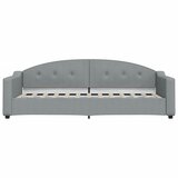  Dnevni krevet na razvlačenje svjetlosivi 80 x 200 cm od tkanine | shoptok.hr